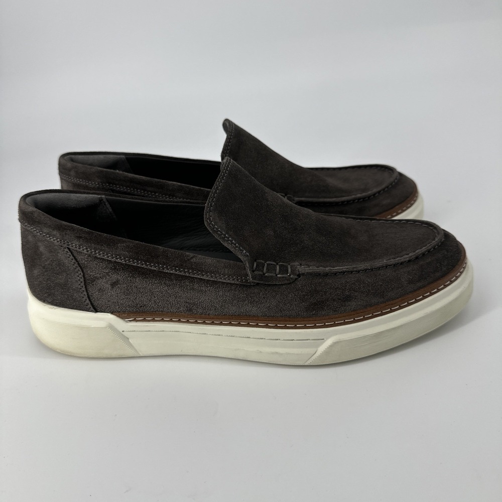 Allen Edmonds Burke Fly Form Grey Suede Venetian Slip-On Causal Loafer Mens 9.5D